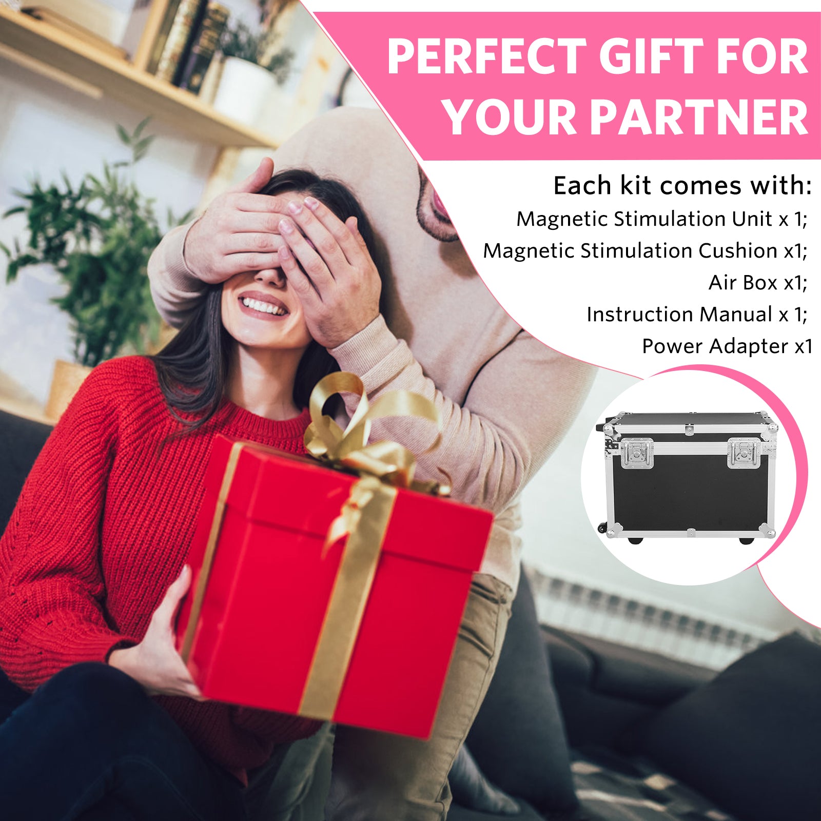 Adjustable Pelvic Floor Exerciser for Bladder Control at-Home Pelvic Strengthening Training Device for Men & Women Portable Kegel Device for Muscle Recovery