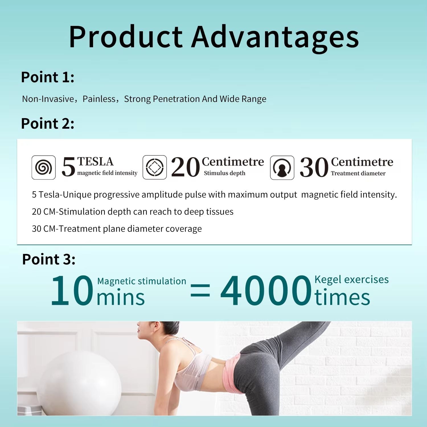 Adjustable Pelvic Floor Exerciser for Bladder Control at-Home Pelvic Strengthening Training Device for Men & Women Portable Kegel Device for Muscle Recovery